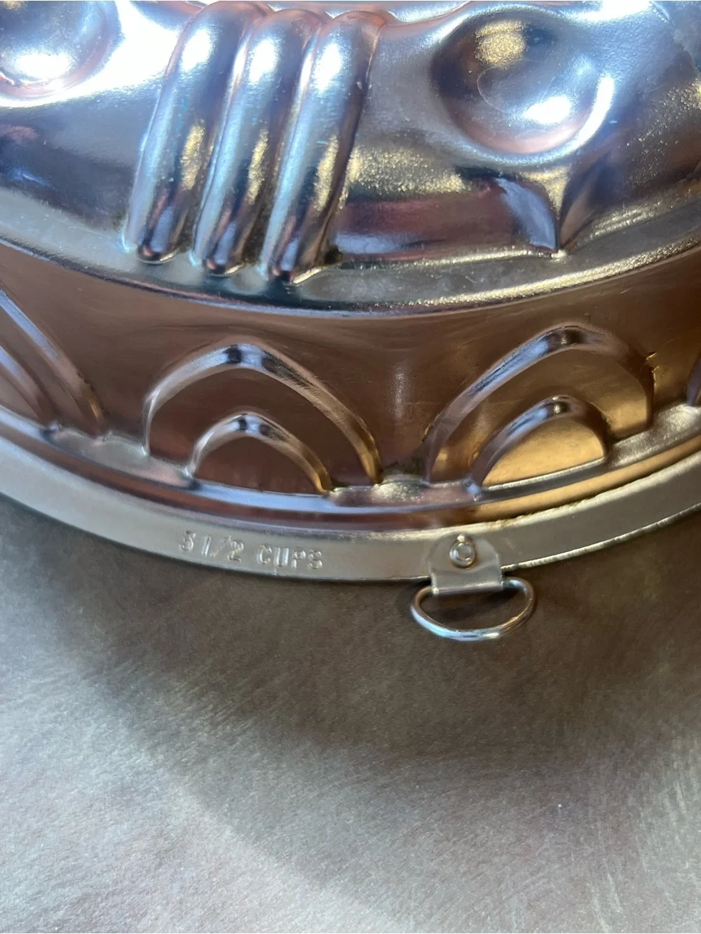 Vintage Copper Mold Pan 3.5 cups; Good Condition